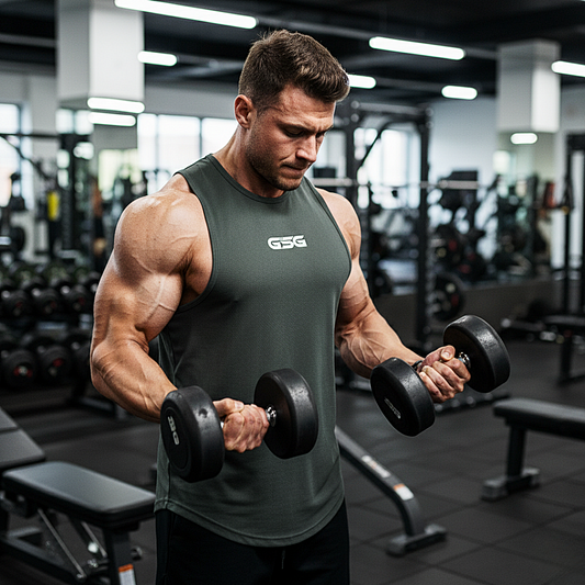 GSG Tank Top Dry-Fit Sleeveless Shirt – BLACK