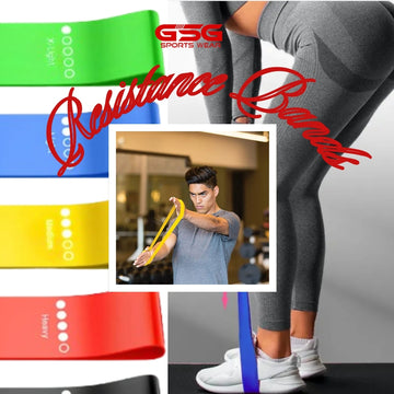 GSG Resistance Bands Set – 5 Level Workout Straps for Home & Gym