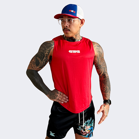 GSG Top Tank Dry-Fit Sleeveless Shirt – RED