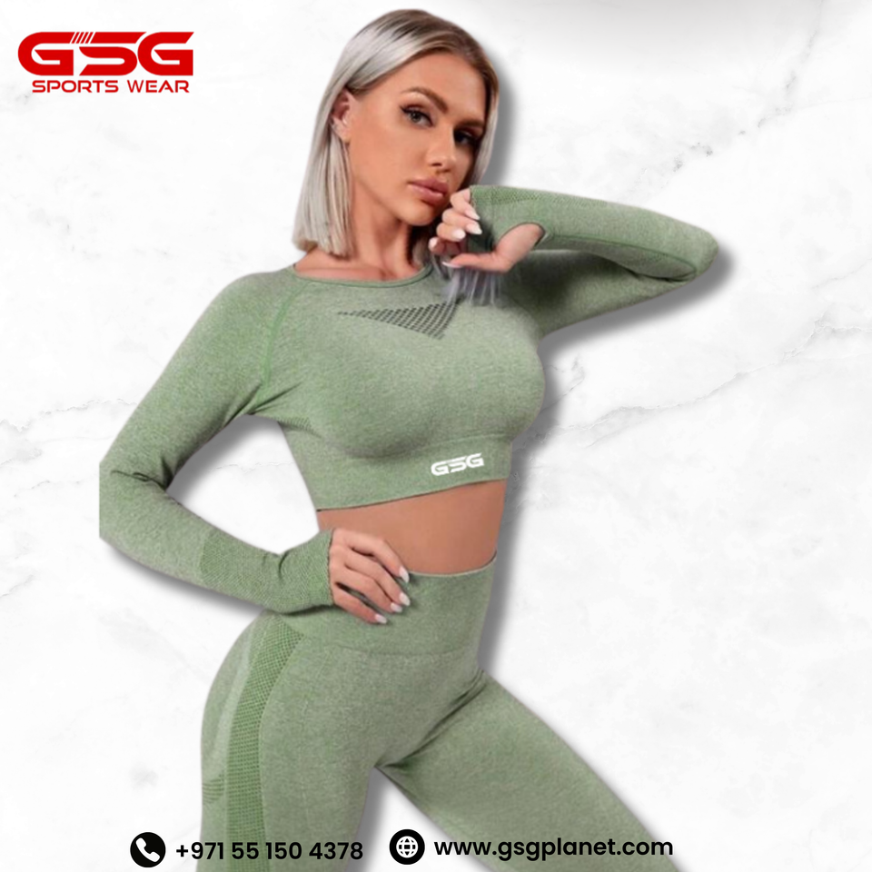 GSG 2pcs lighting green Workout Sets