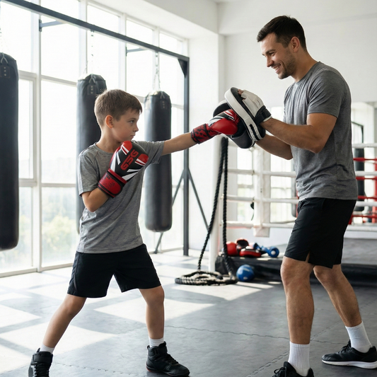 GSG Youth Pro Boxing Gloves – 6oz Series (Ages 8-13)-Red