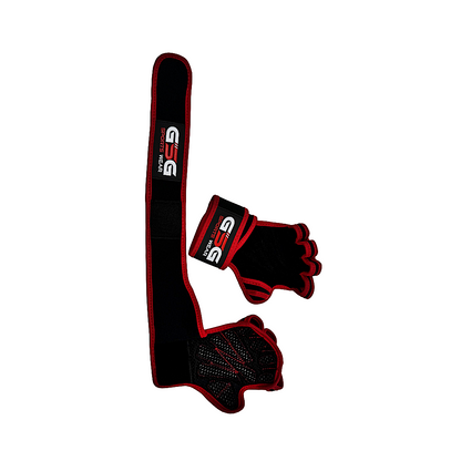 Breathable Workout Gloves - Black & Red