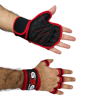 Breathable Workout Gloves - Black & Red