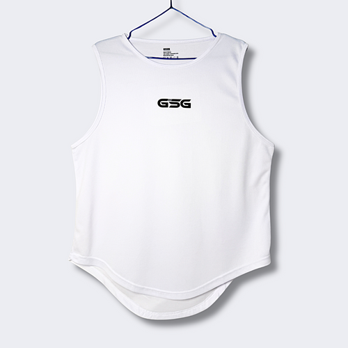 GSG Top Tank Dry-Fit Sleeveless Shirt – WHITE