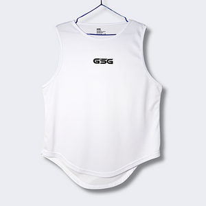 GSG Top Tank Dry-Fit Sleeveless Shirt – WHITE