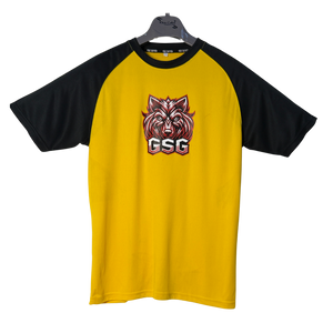 GSG Gym T-Shirt – Orange & Black | Dry Fit Sportswear for Men