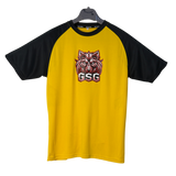 GSG Gym T-Shirt – Orange & Black | Dry Fit Sportswear for Men