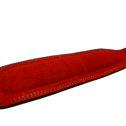 GSG Pro Gym Leather Belt - Double Prong - Black & Red Edition