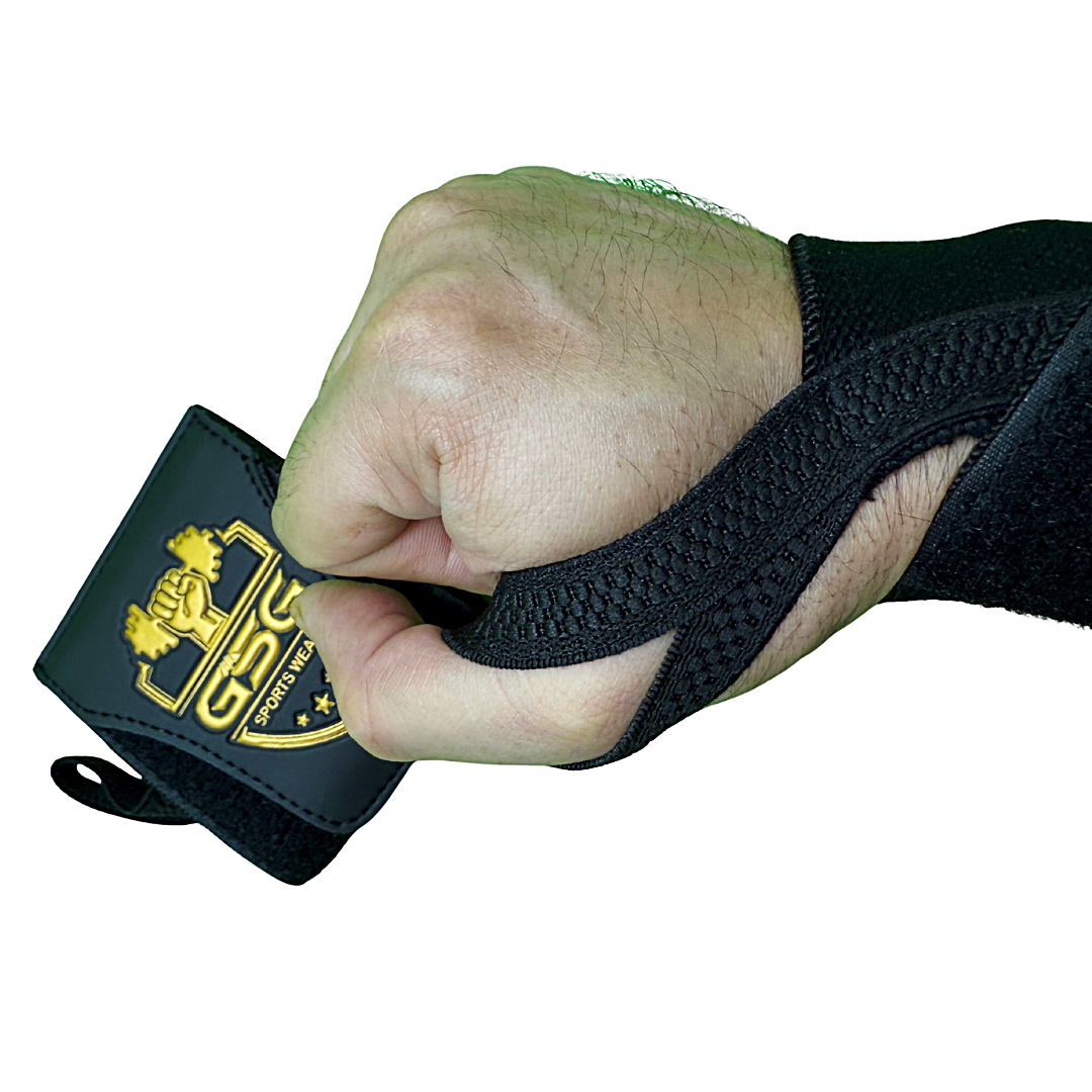 Wrist Straps – Black & Yellow GSG Sports Wear