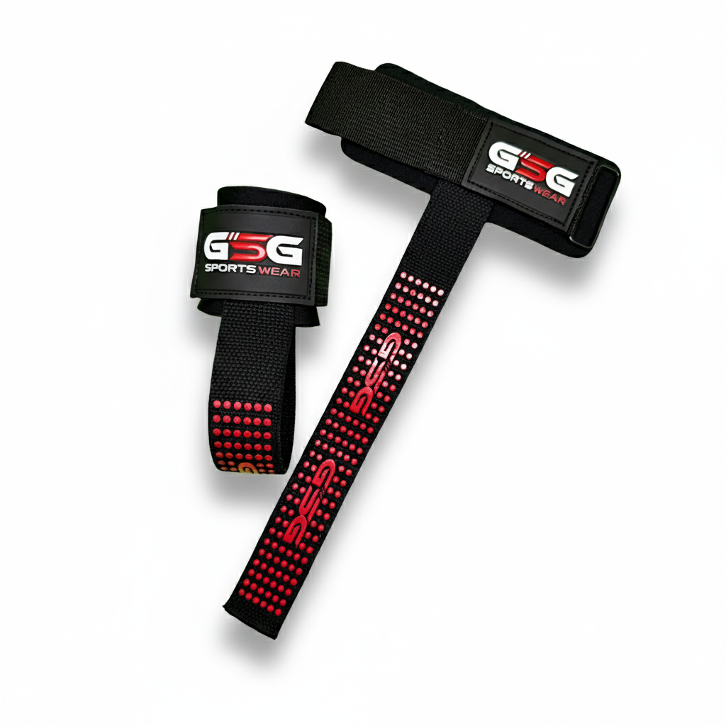 Heavy-Duty Power Lifting Strap-Red