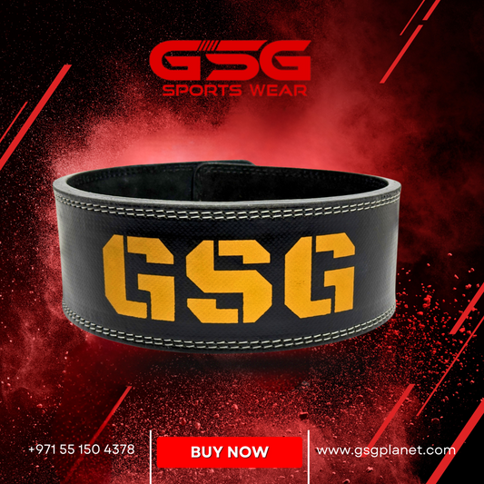 GSG 10mm Lever Weightlifting Belt – Pro Back Support UAE
