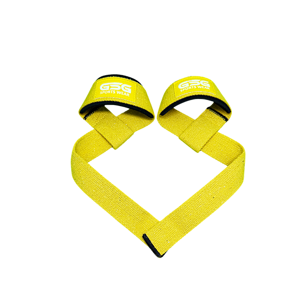Heavy Duty Lifting Straps – For Weight Training & Wrist Support (Yellow)