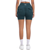 GSG Scrunch Pocket Womens Shorts - Green