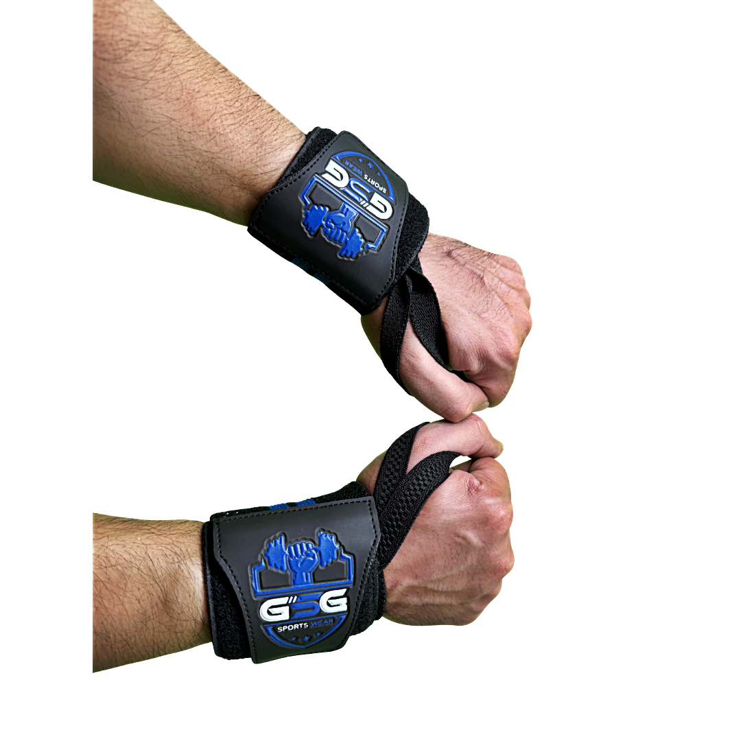 Wrist Straps – Blue & Black GSG Sports Wear