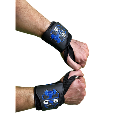 Wrist Straps – Blue & Black GSG Sports Wear