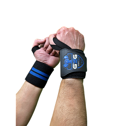 Wrist Straps – Blue & Black GSG Sports Wear
