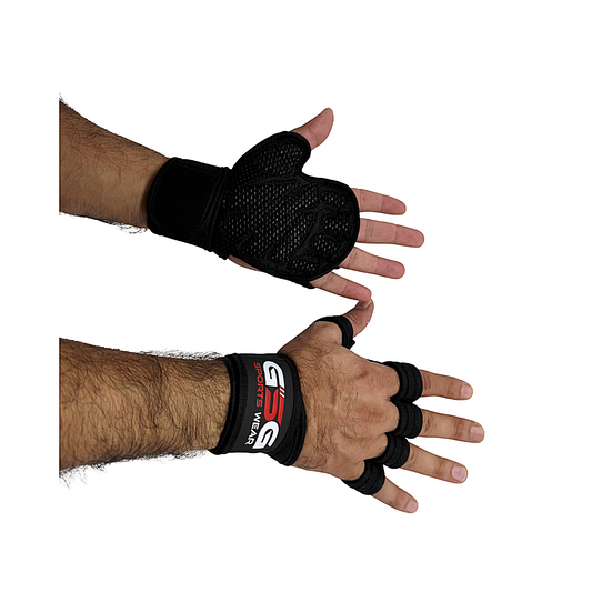 Breathable Workout Gloves - Red & Black