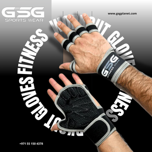 Breathable Workout Gloves - Black & Grey