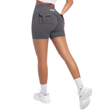 GSG Scrunch Pocket Womens Shorts - Gray