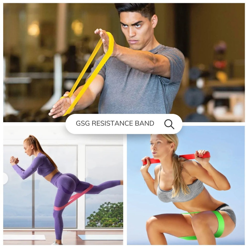 GSG Resistance Bands Set – 5 Level Workout Straps for Home & Gym
