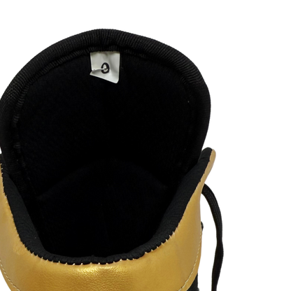 Professional Gym Wrestling and Boxing Shoes Lightweight Ankle Support Golden PU Leather