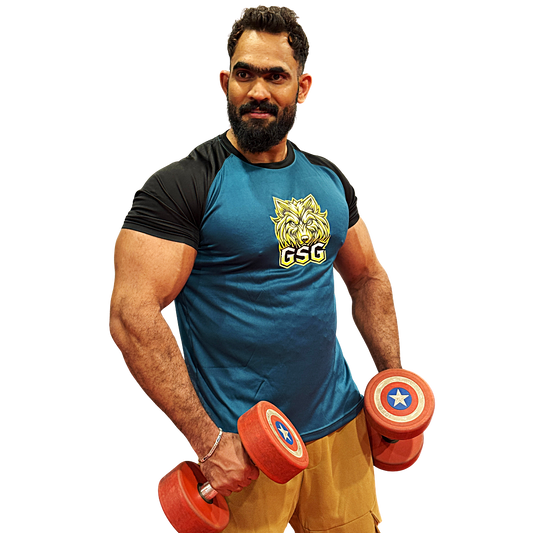 Gym T-Shirt –BLUE | Dry Fit Sportswear for Men