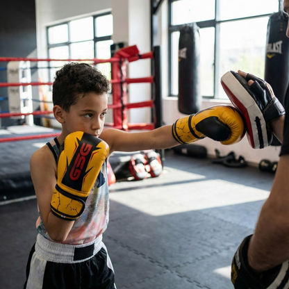 GSG Youth Pro Boxing Gloves – 6oz Series (Ages 8-13)-Yellow