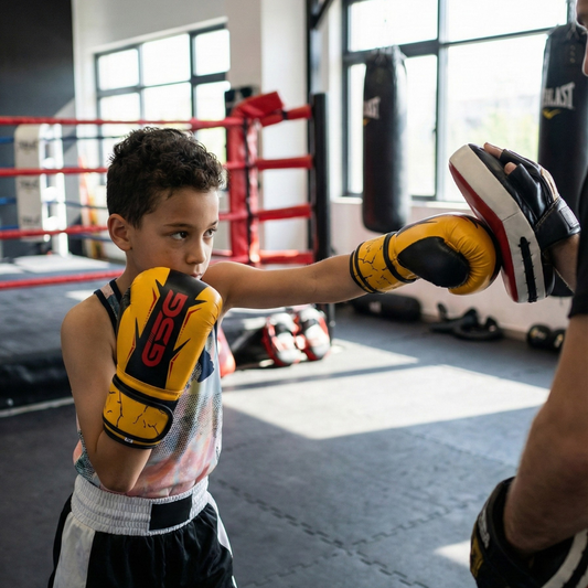 GSG Youth Pro Boxing Gloves – 6oz Series (Ages 8-13)-Yellow