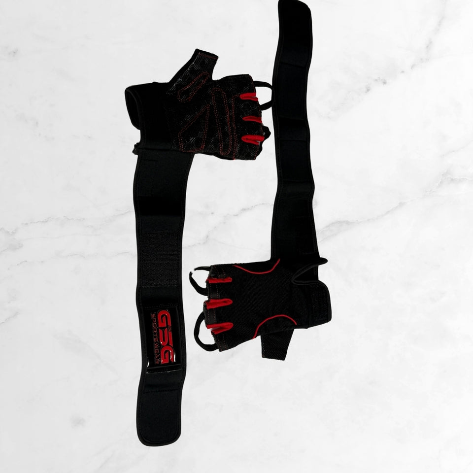 GSG MaxHold Gym Gloves - Red