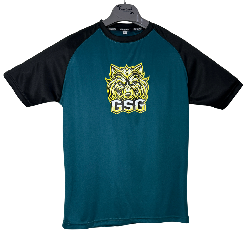 GSG Gym T-Shirt – Orange & Black | Dry Fit Sportswear for Men