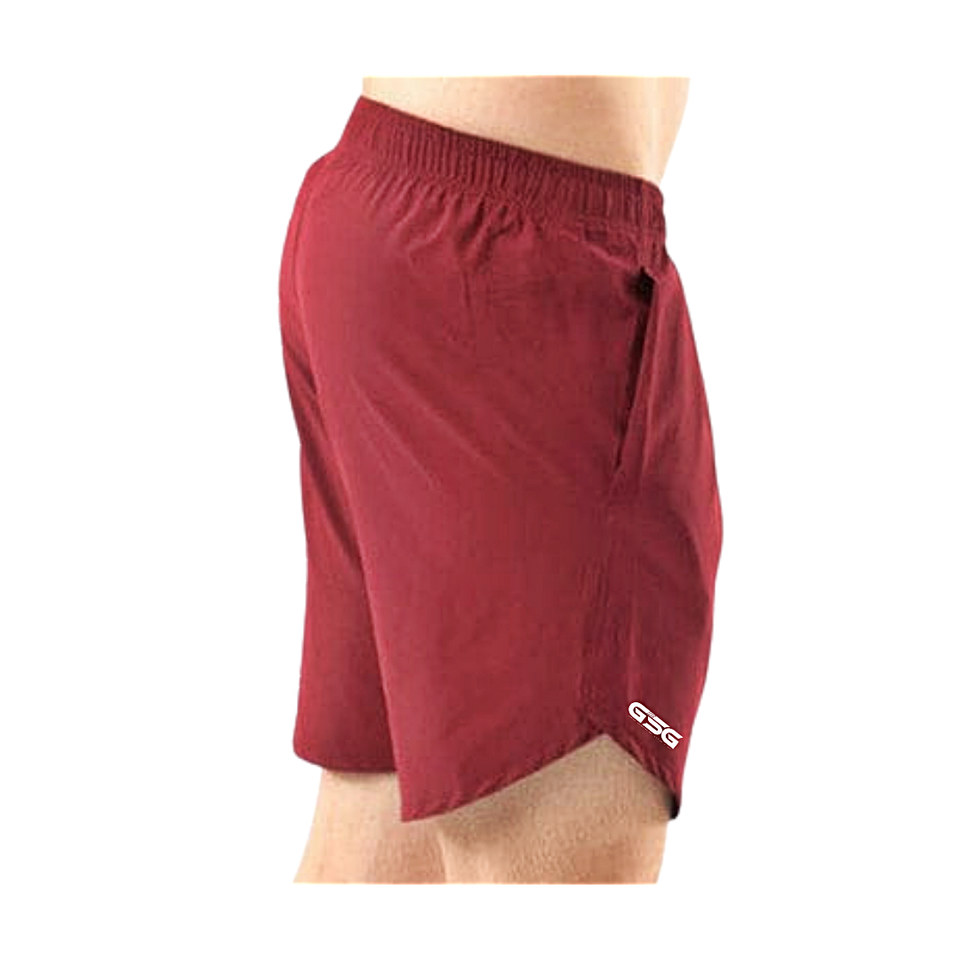 Active Wear Plain Shorts - Red