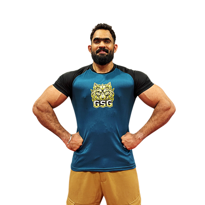 Gym T-Shirt –BLUE | Dry Fit Sportswear for Men
