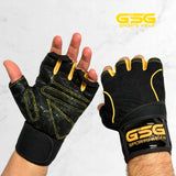 GSG MaxHold Gym Gloves - Yellow
