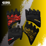 GSG PRO Grip Lifting Pads –  Gold Gym Gloves with Fingerless Design & Superior Palm Grip