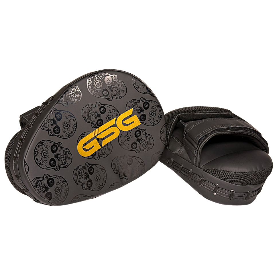 Skull Strike Focus Pads – Black & Gold