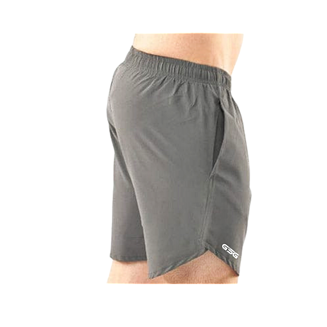 Active Wear Plain Shorts - Grey