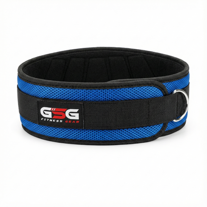 6" REINFORCED NYLON LIFTING BELT - Blue
