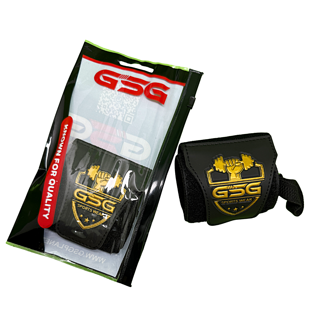 Wrist Straps – Black & Yellow GSG Sports Wear