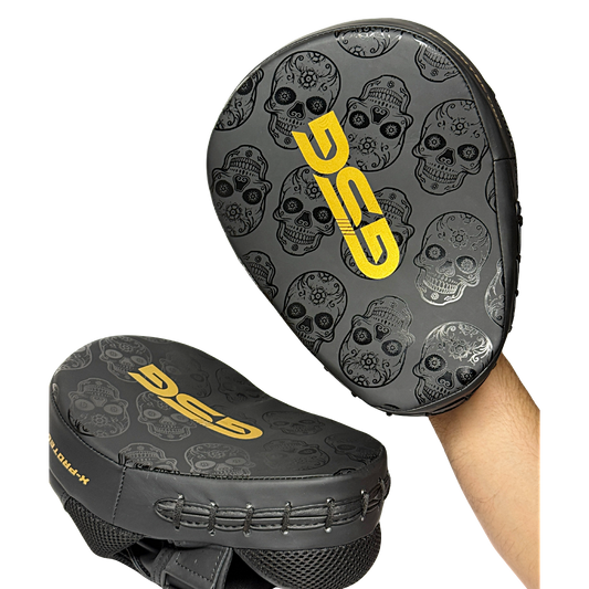Skull Strike Focus Pads – Black & Gold