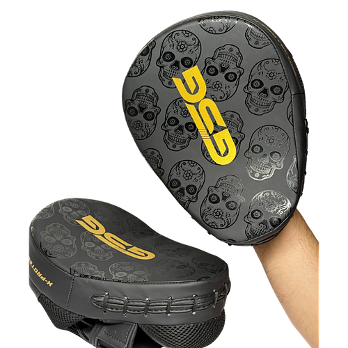 Skull Strike Focus Pads – Black & Gold