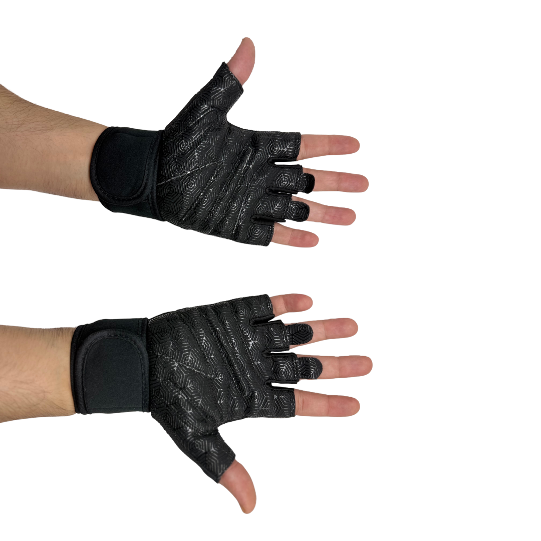 Weightlifting Gym Gloves - Black