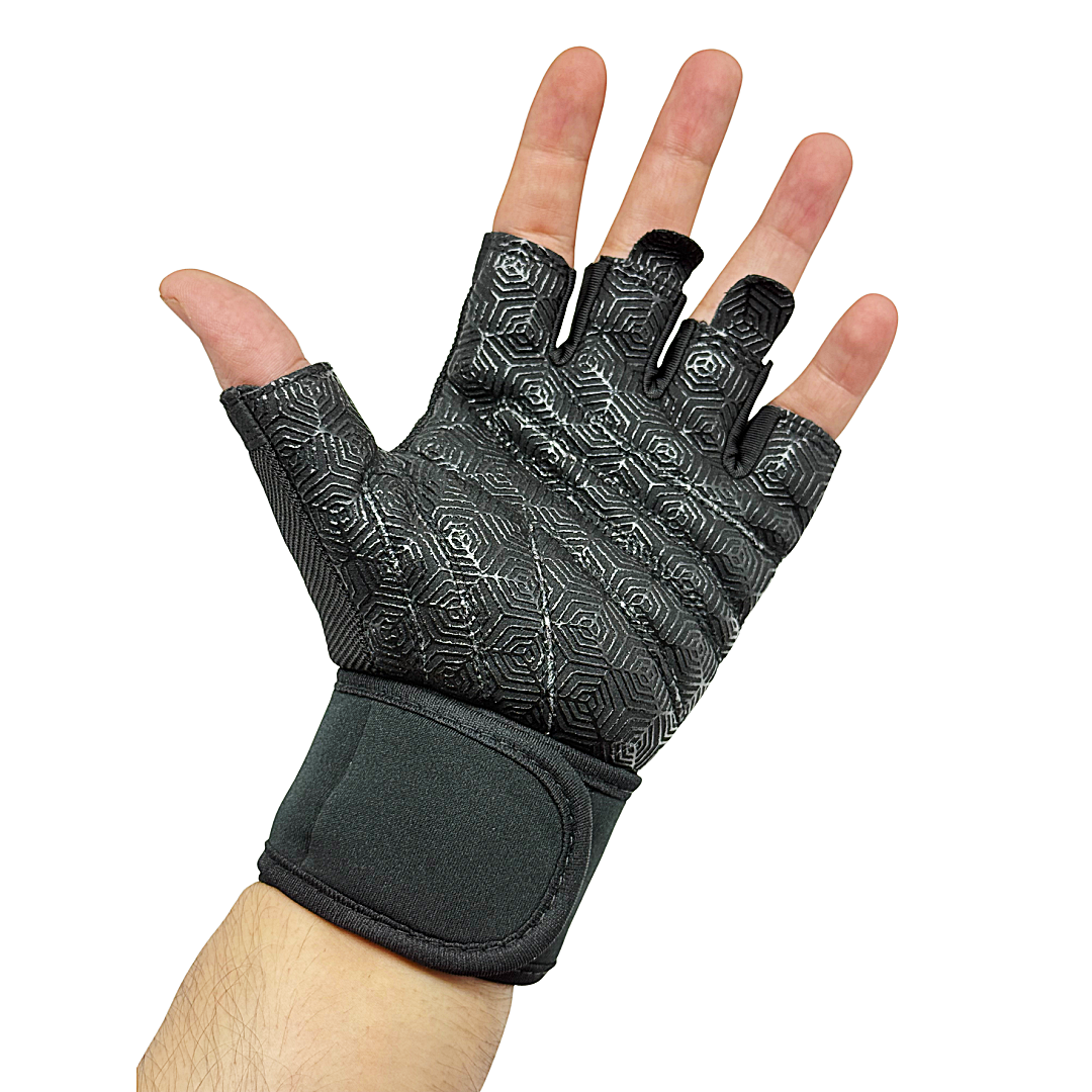 Weightlifting Gym Gloves - Black