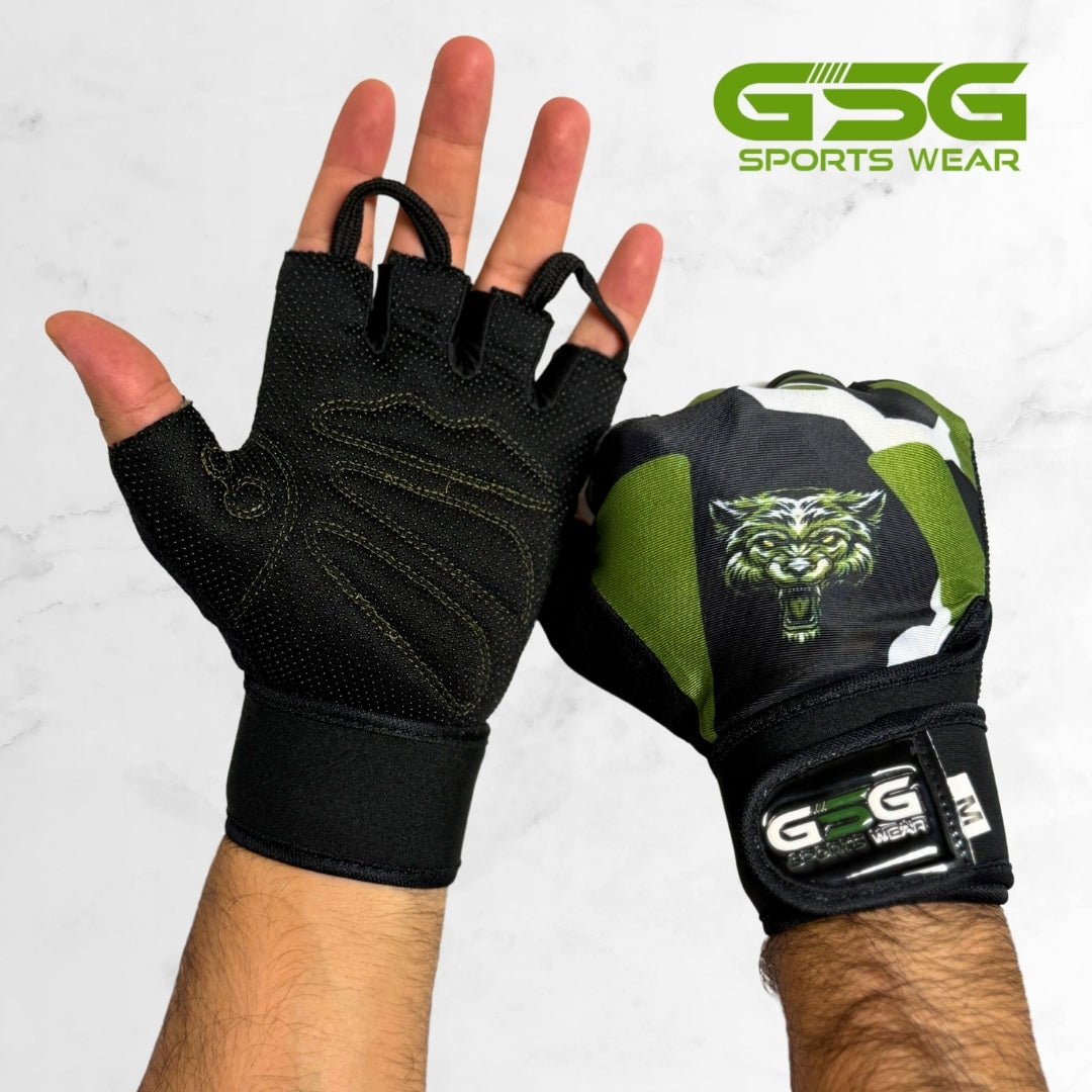GSG WildGrip Camo Gym Gloves