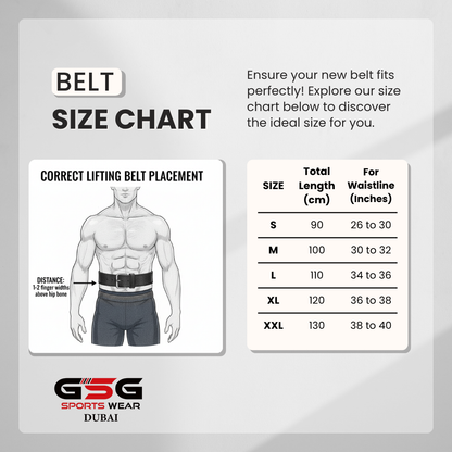 GSG Pro Gym Leather Belt Double Prong Brown Gold Edition