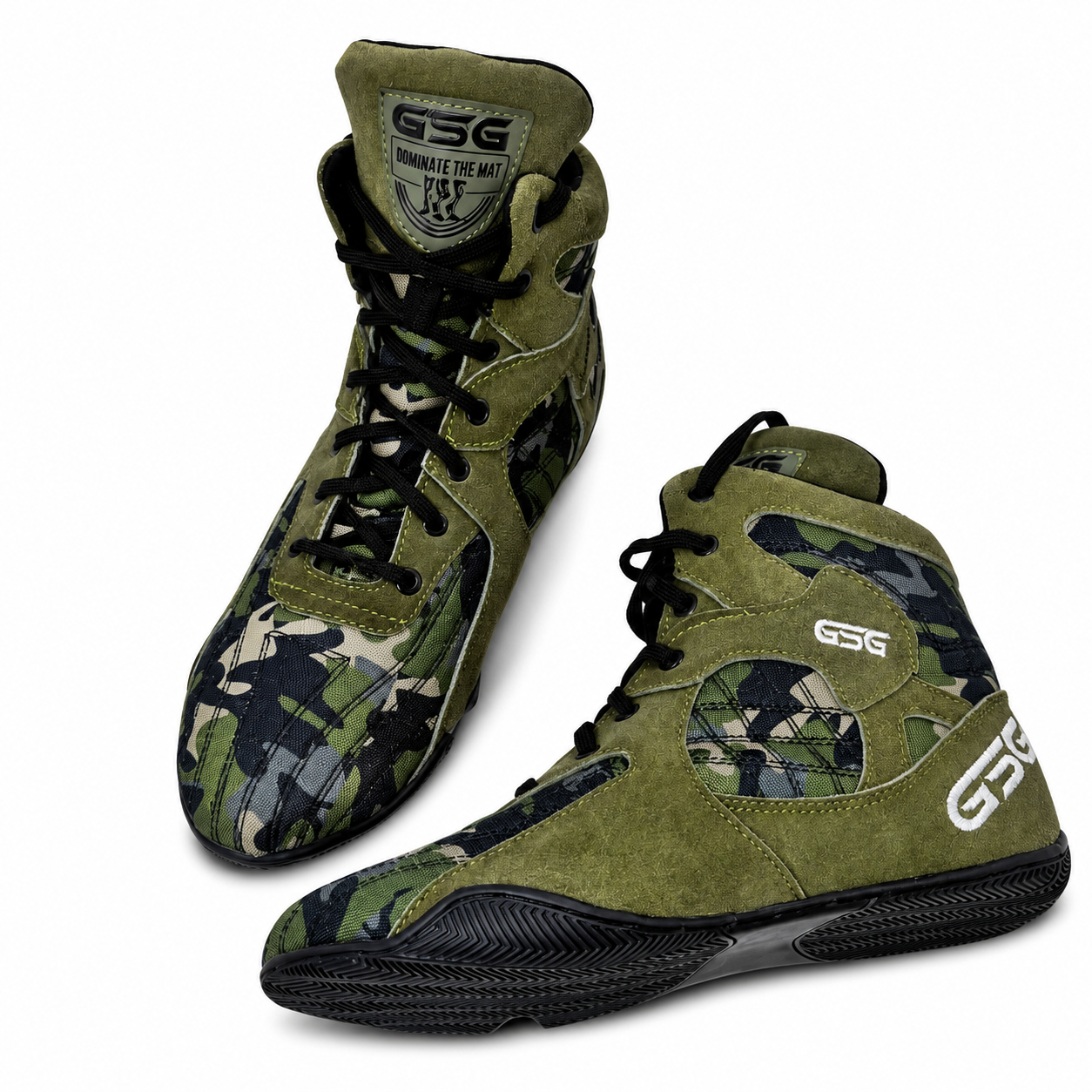 Professional Gym Wrestling & Boxing Shoes | Lightweight Leather Training Shoes with Ankle Support
