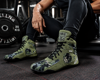 Professional Gym Wrestling & Boxing Shoes | Lightweight Leather Training Shoes with Ankle Support