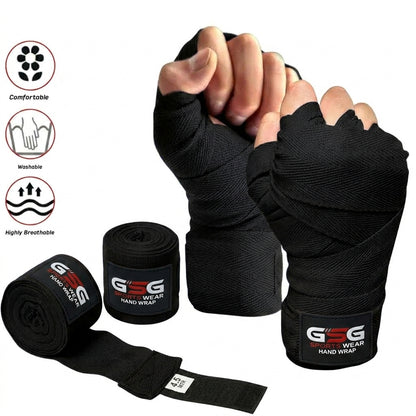 Hand Wraps GSG – Comfortable & Breathable, 3.5M/4M/4.5M (Black, Navy, Red)