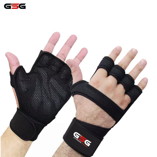 Fitness Workout Gloves - Plain Black