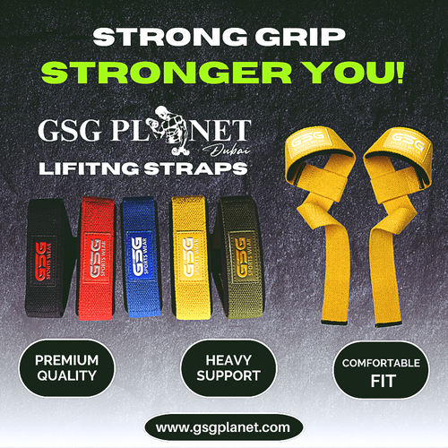 Heavy Duty Lifting Straps – For Weight Training & Wrist Support
