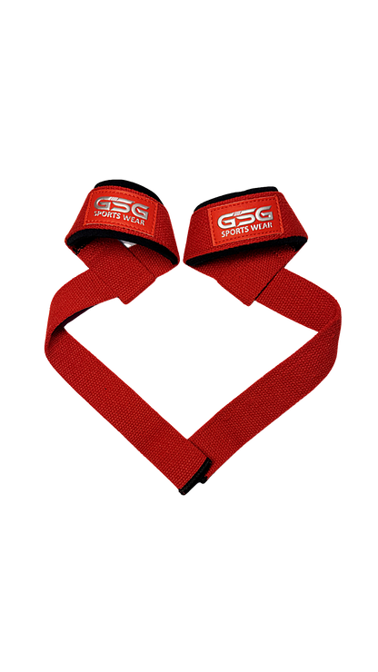 Heavy Duty Lifting Straps – For Weight Training & Wrist Support (Red)